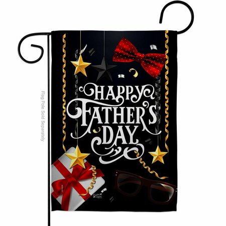 PATIO TRASERO Happy Fathers Day Family Father 13 x 18.5 in. Double-Sided Decorative Vertical Garden Flags for PA3902620